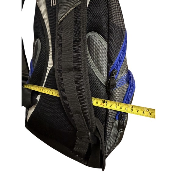 FŪL‎ Overton Backpack 20" Gray Blue Audio Port  Padded Vented Back Panel - Picture 12 of 14